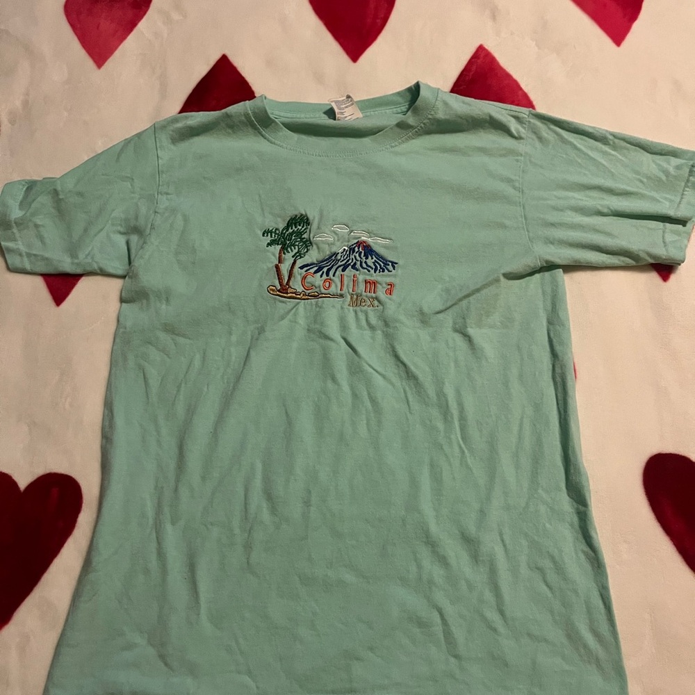 Mint Green Graphic T-Shirt